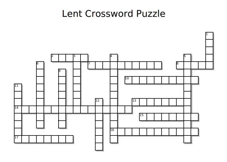 Lent Crossword The Tudor Society