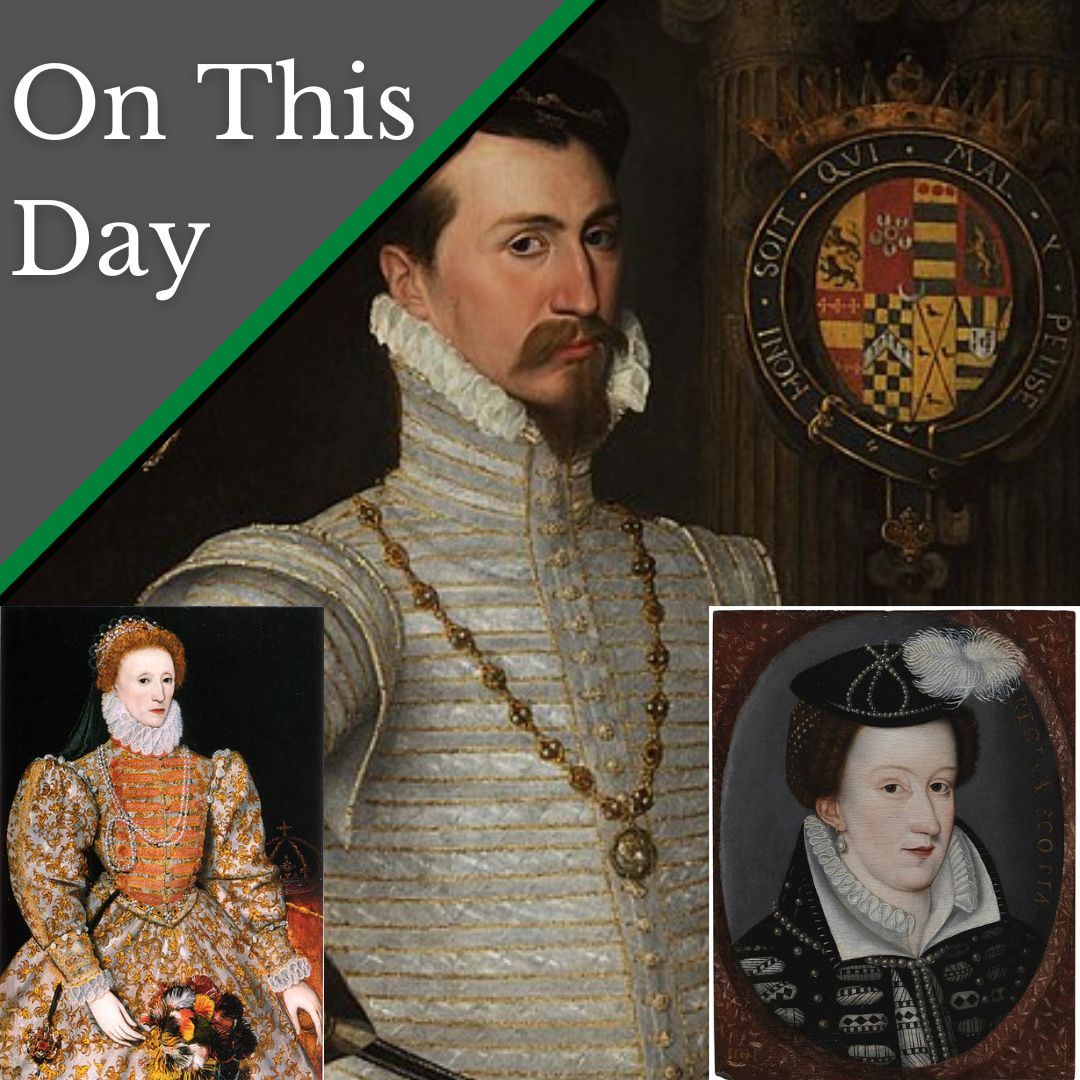 September 29 - An intimate moment between Elizabeth I and Robert Dudley ...