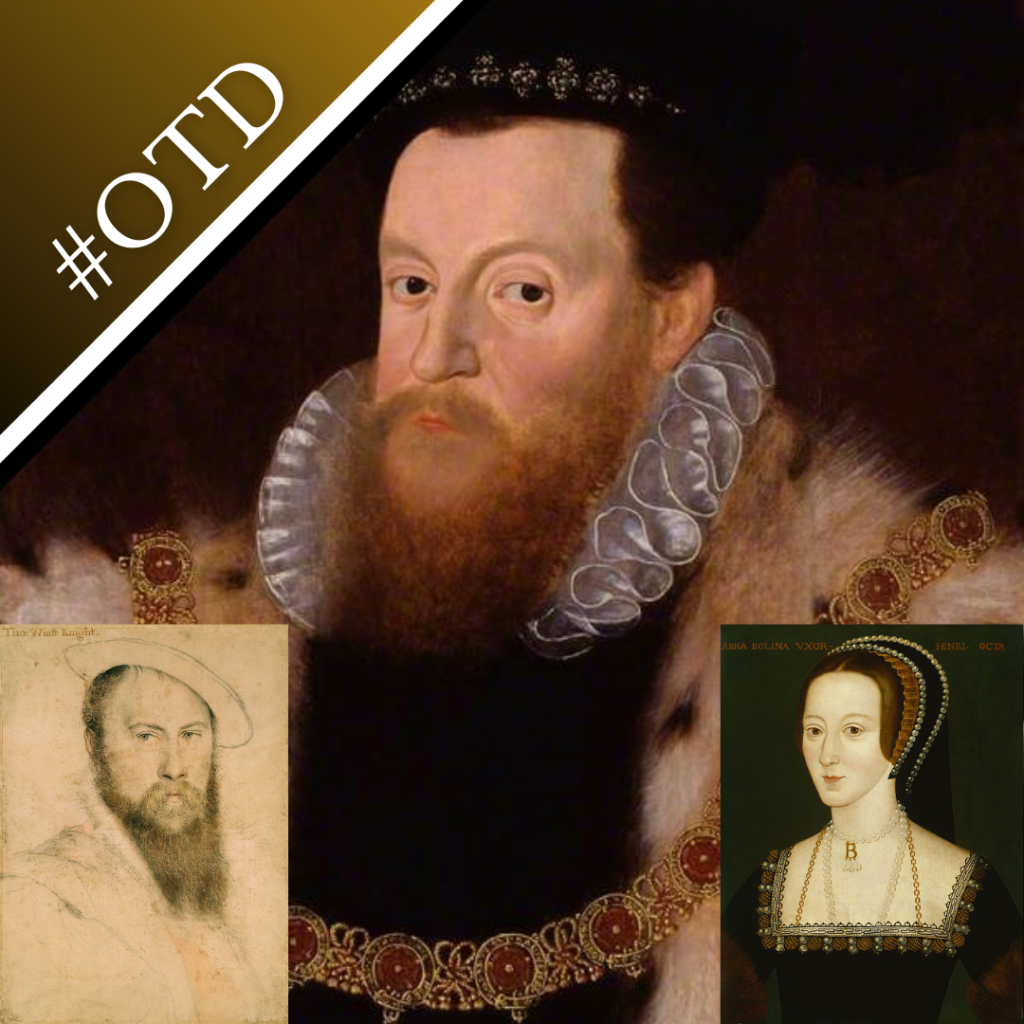 A portrait of Sir Henry Sidney, sketch of Sir Thomas Wyatt the Elder and portrait of Anne Boleyn