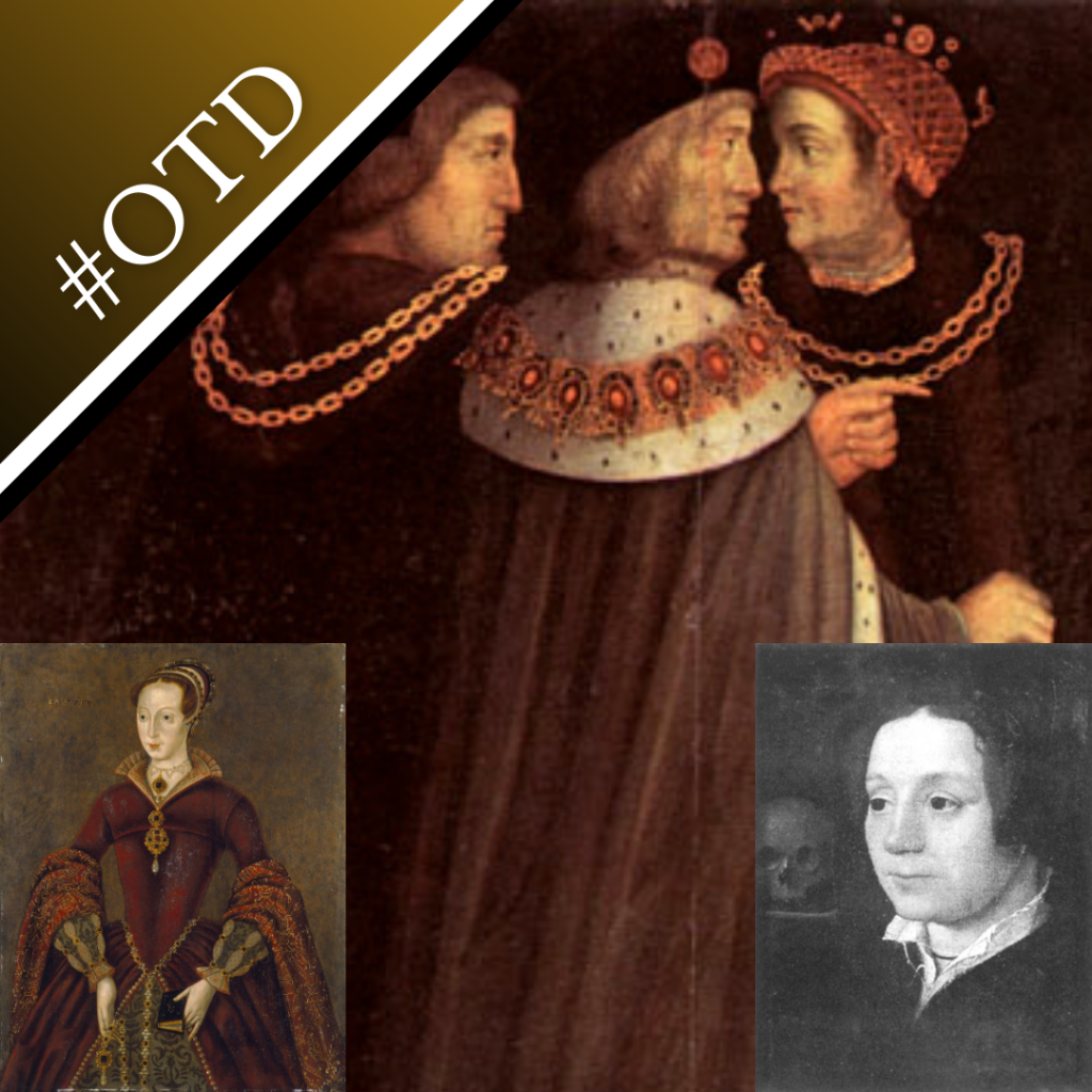 Portrait of Richard Empson, Henry VII and Edmund Dudley, with portraits of Lady Jane Grey and Kat Ashley
