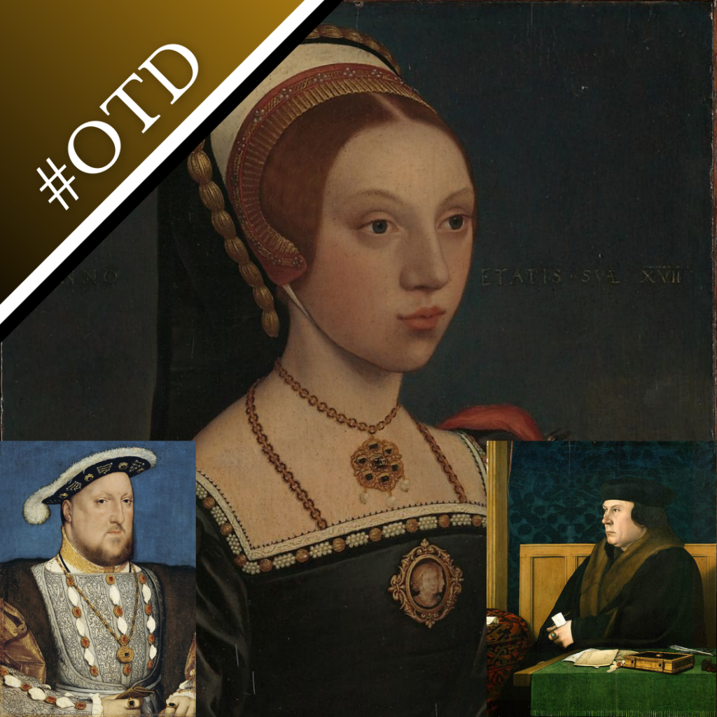 Portraits of Catherine Howard, Henry VIII and Thomas Cromwell