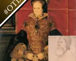 A portrait of Mary I and sketch of John Russell