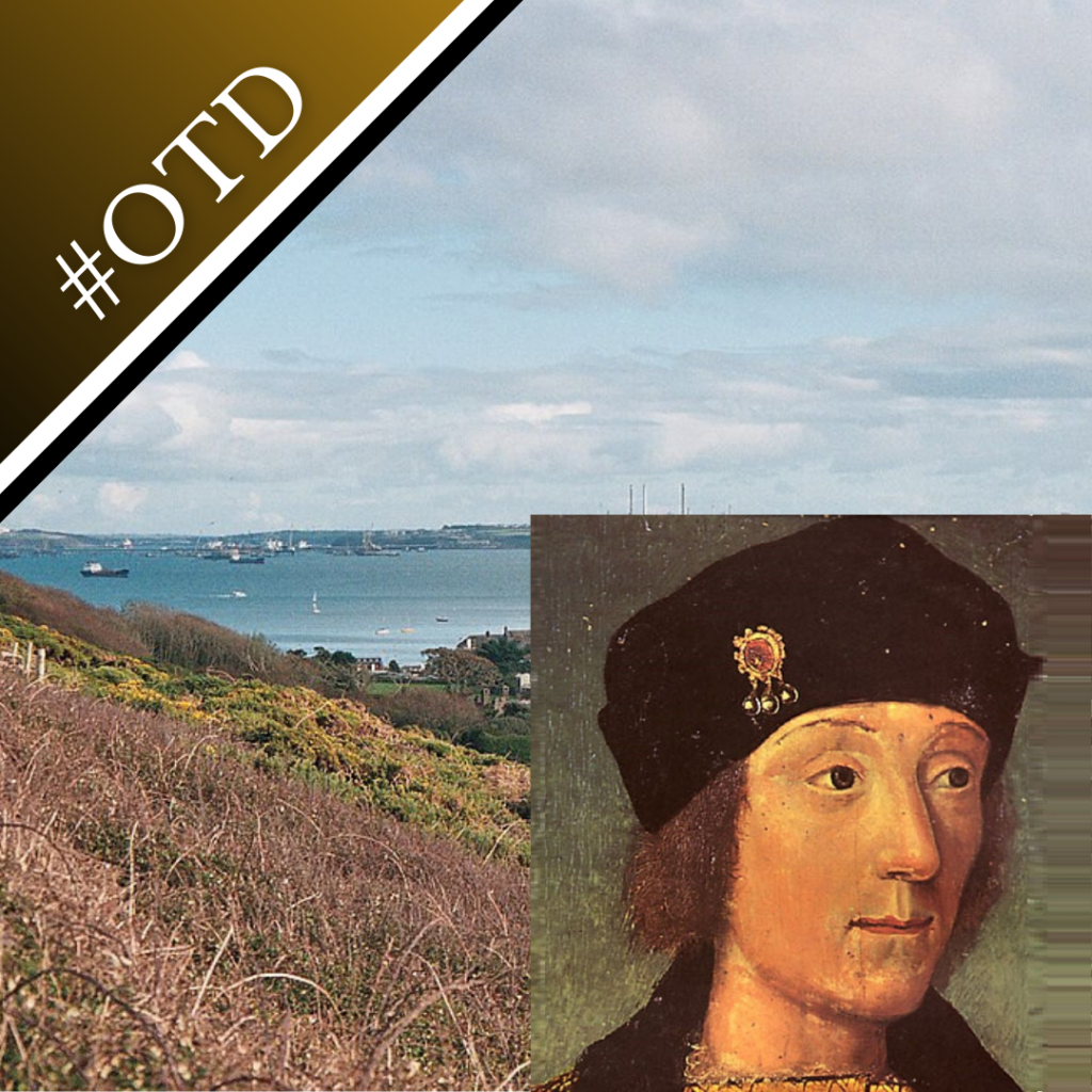 Photo of Dale, Pembrokeshire, and a portrait of Henry VII