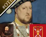 Portraits of Henry VIII and Charles Brandon with the Pilgrimage of Grace rebellion banner