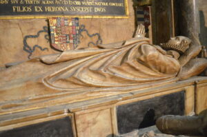 Katherine's tomb effigy at Salisbury Cathedral