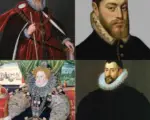 William Cecil, Philip II, Elizabeth I and Sir Francis Walsingham